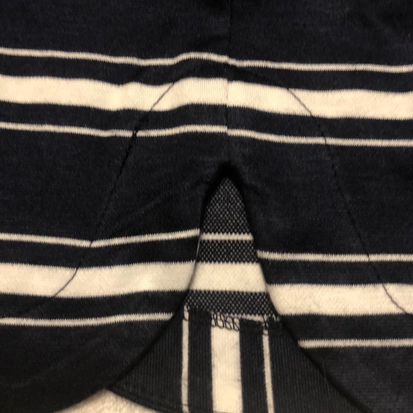 Blue and white striped skirt - Picture 3 of 5